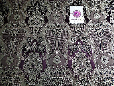 Indian Banarsi Gold Metallic Ornamental floral brocade fabric M373 Mtex 40" wide - Image 83