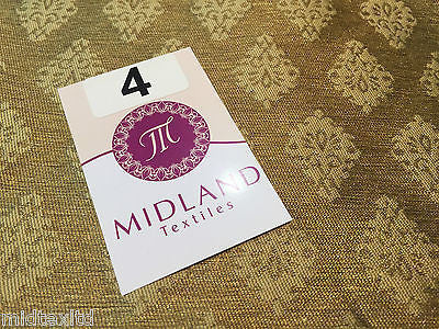 Indian Gold paisley flower banarsi metallic brocade fabric 44" M390 Mtex - Image 21