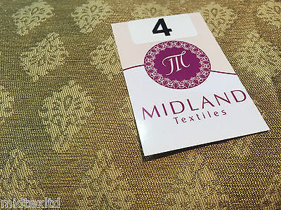 Indian Gold paisley flower banarsi metallic brocade fabric 44" M390 Mtex - Image 22