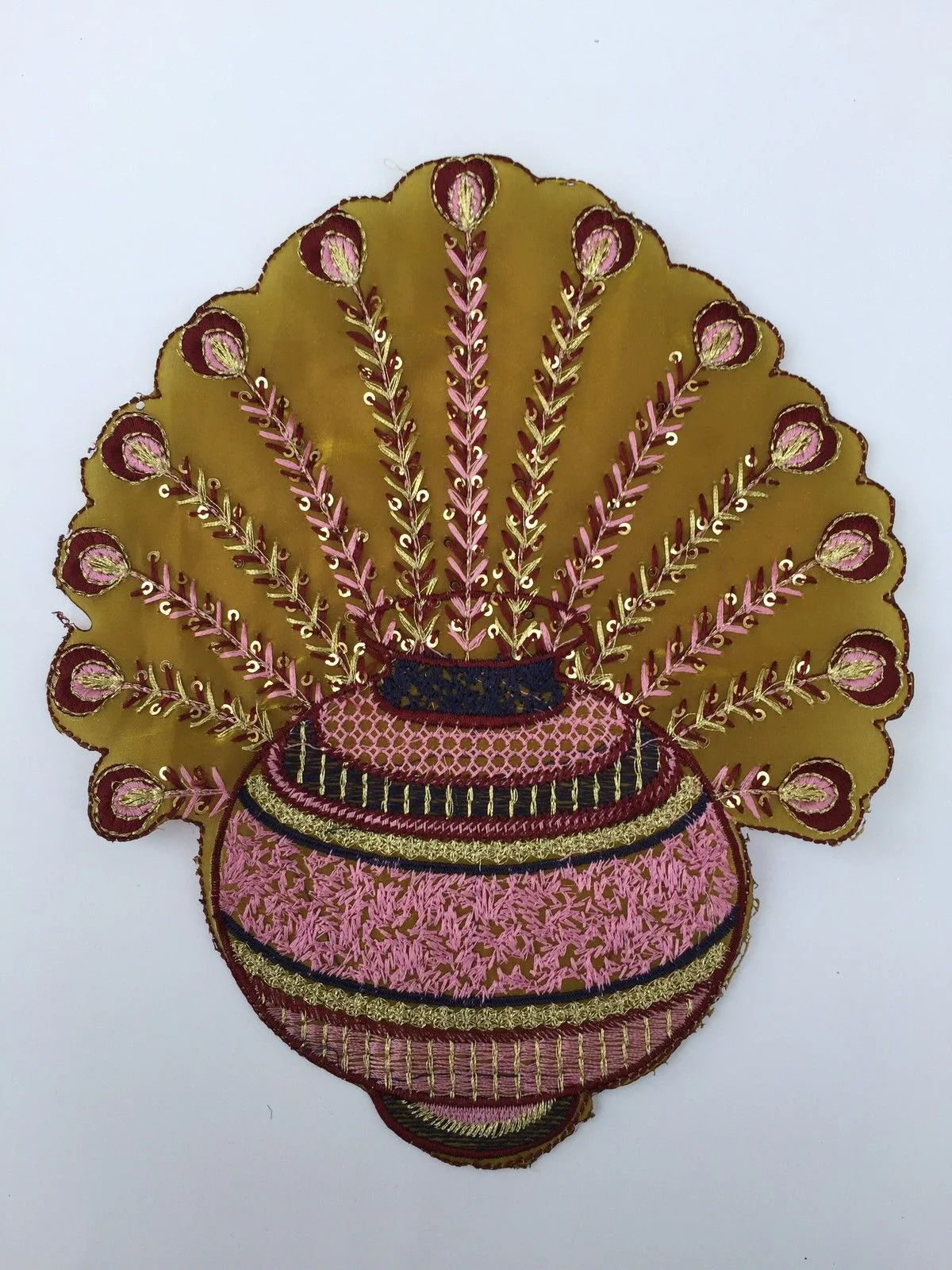 Indian Patch Floral Design Embroidered Quilting Dress Applique 1 Pc M355 - Image 13