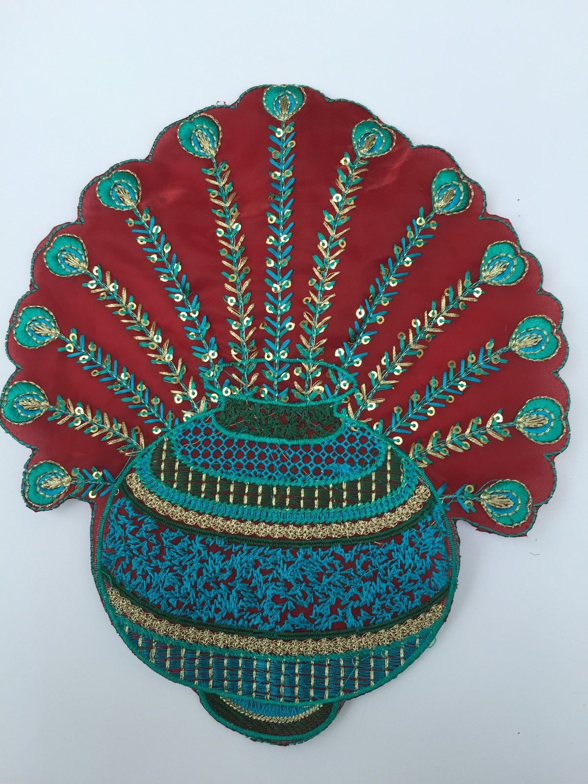 Indian Patch Floral Design Embroidered Quilting Dress Applique 1 Pc M355 - Image 18