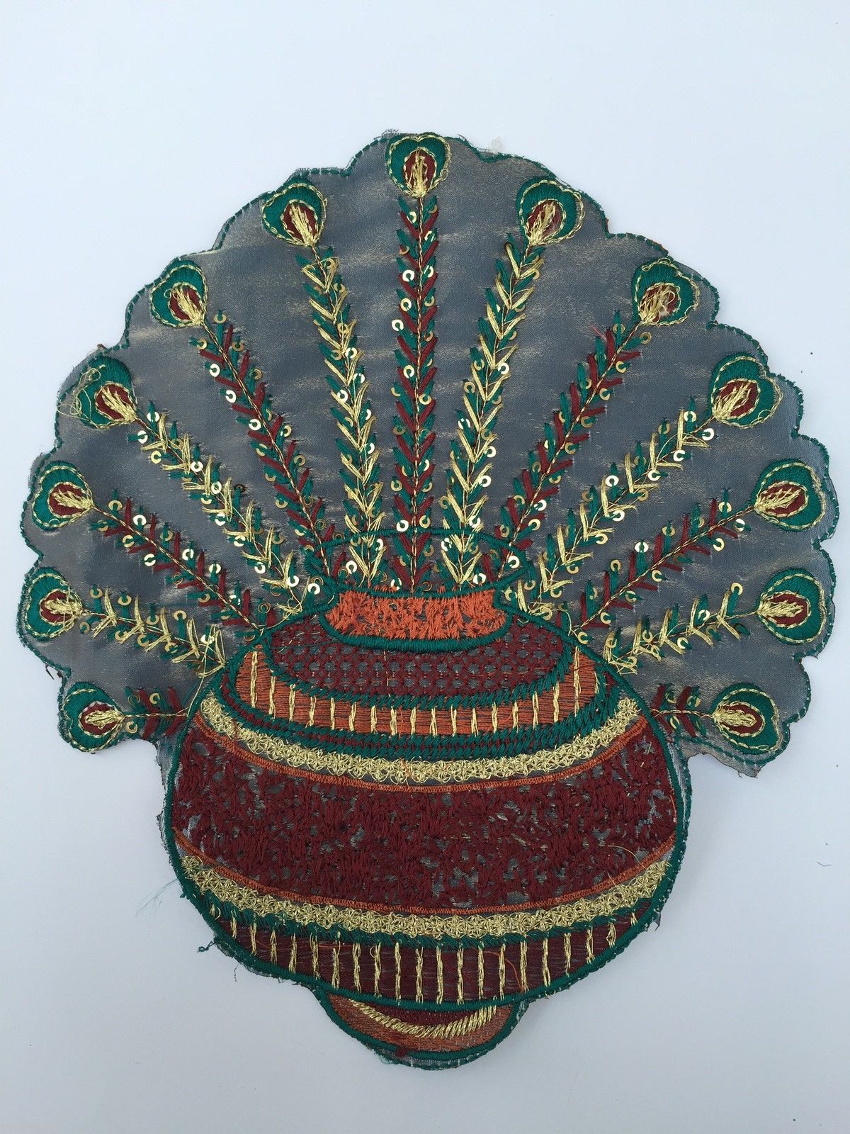 Indian Patch Floral Design Embroidered Quilting Dress Applique 1 Pc M355 - Image 19