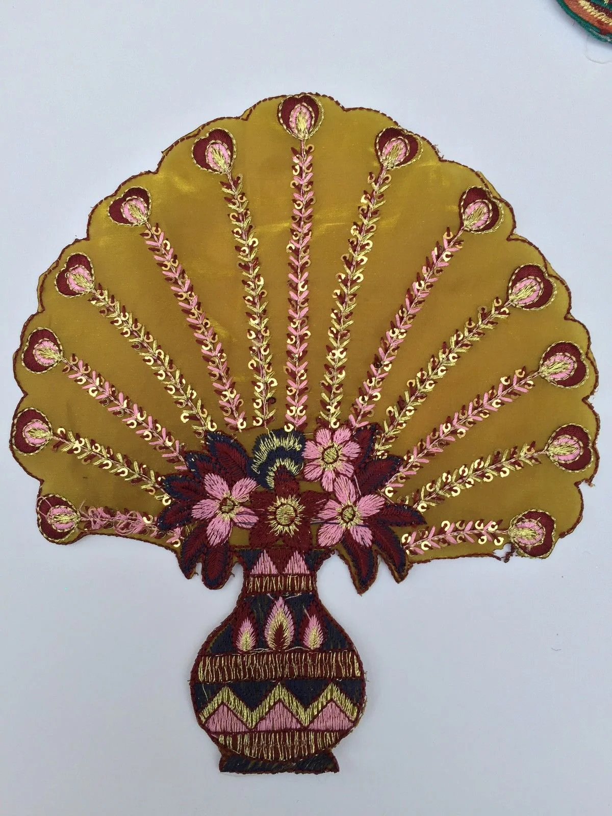 Indian Patch Floral Design Embroidered Quilting Dress Applique 1 Pc M355 - Image 20