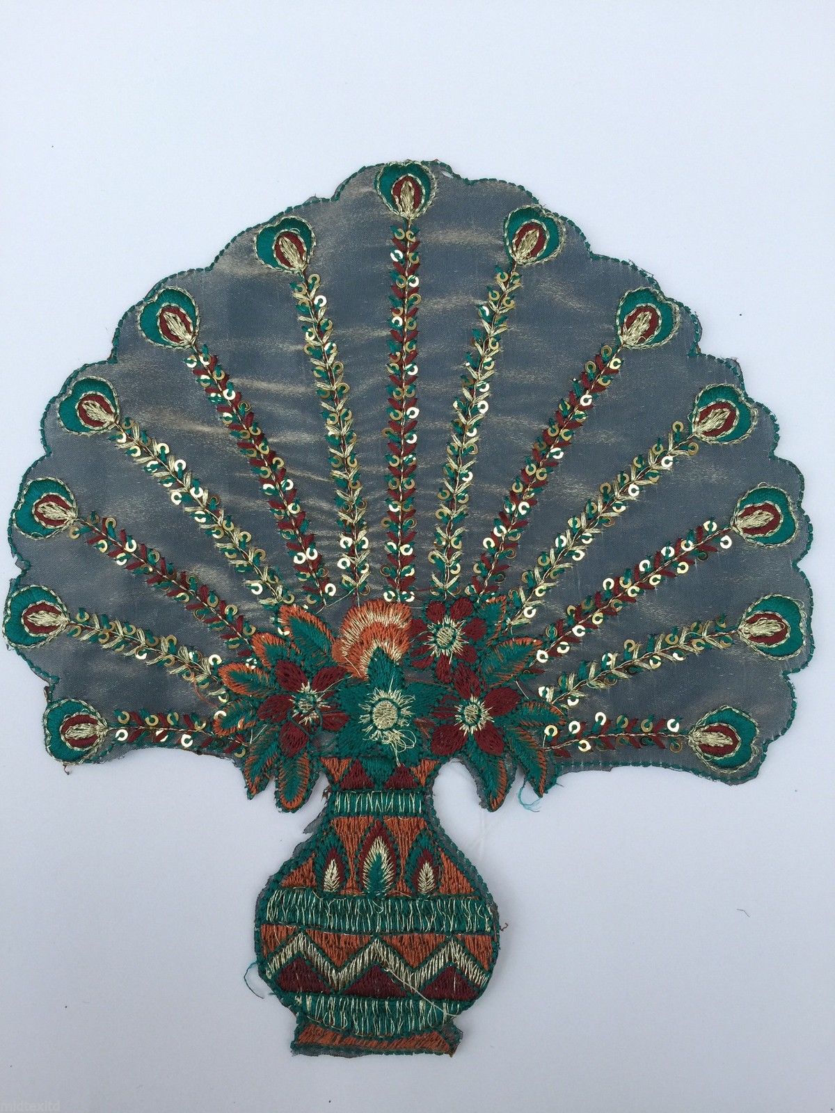 Indian Patch Floral Design Embroidered Quilting Dress Applique 1 Pc M355 - Image 22