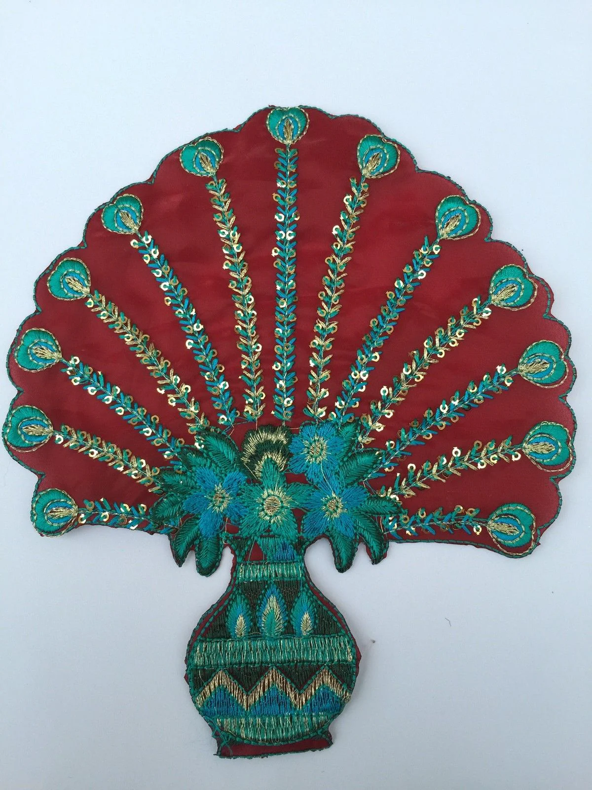 Indian Patch Floral Design Embroidered Quilting Dress Applique 1 Pc M355 - Image 25