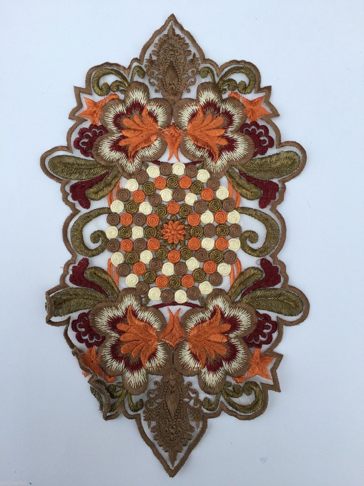 Indian Patch Floral Design Embroidered Quilting Dress Applique 1 Pc M355 - Image 36