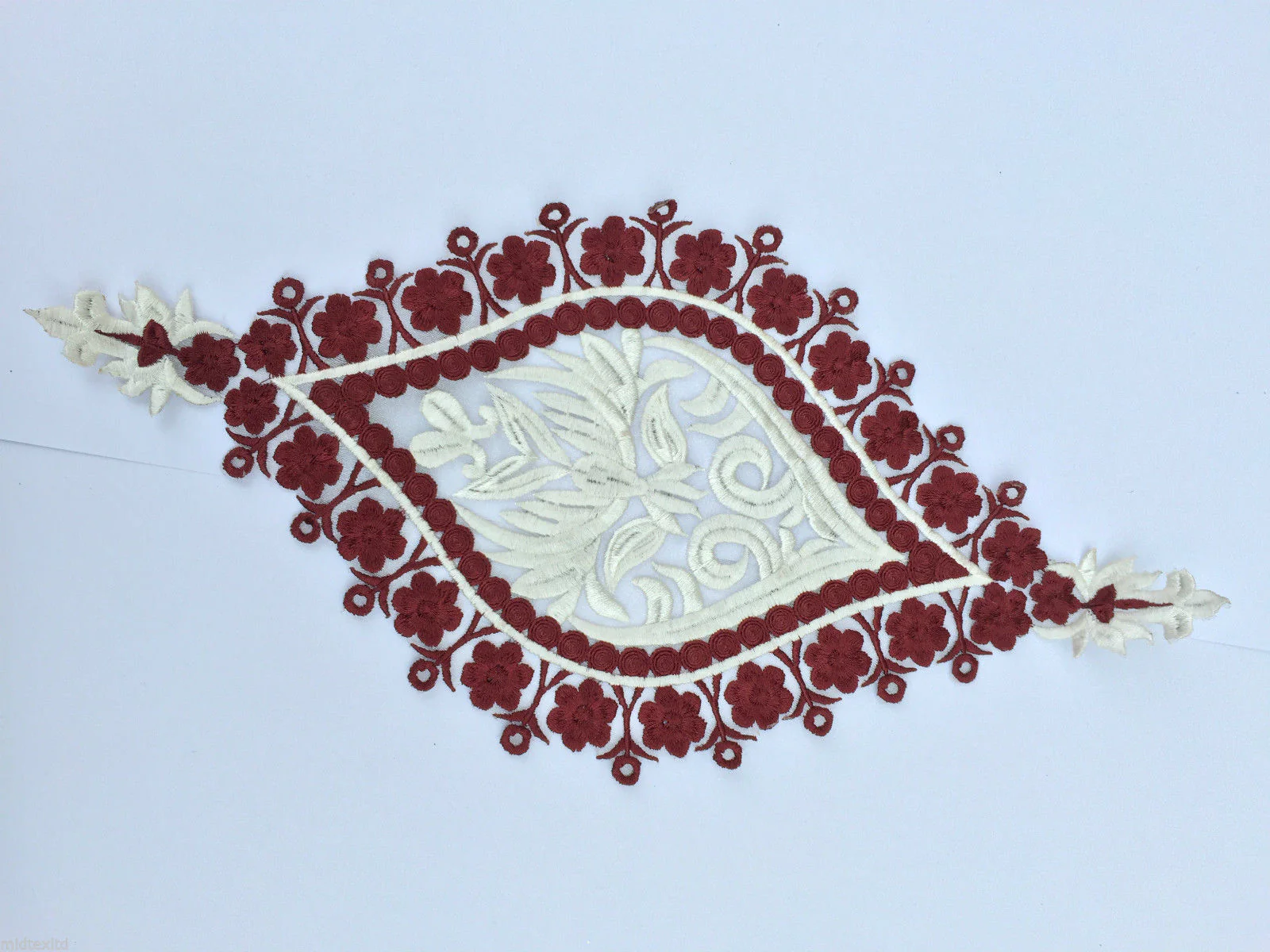 Indian Patch Floral Design Embroidered Quilting Dress Applique 1 Pc M355 - Image 5