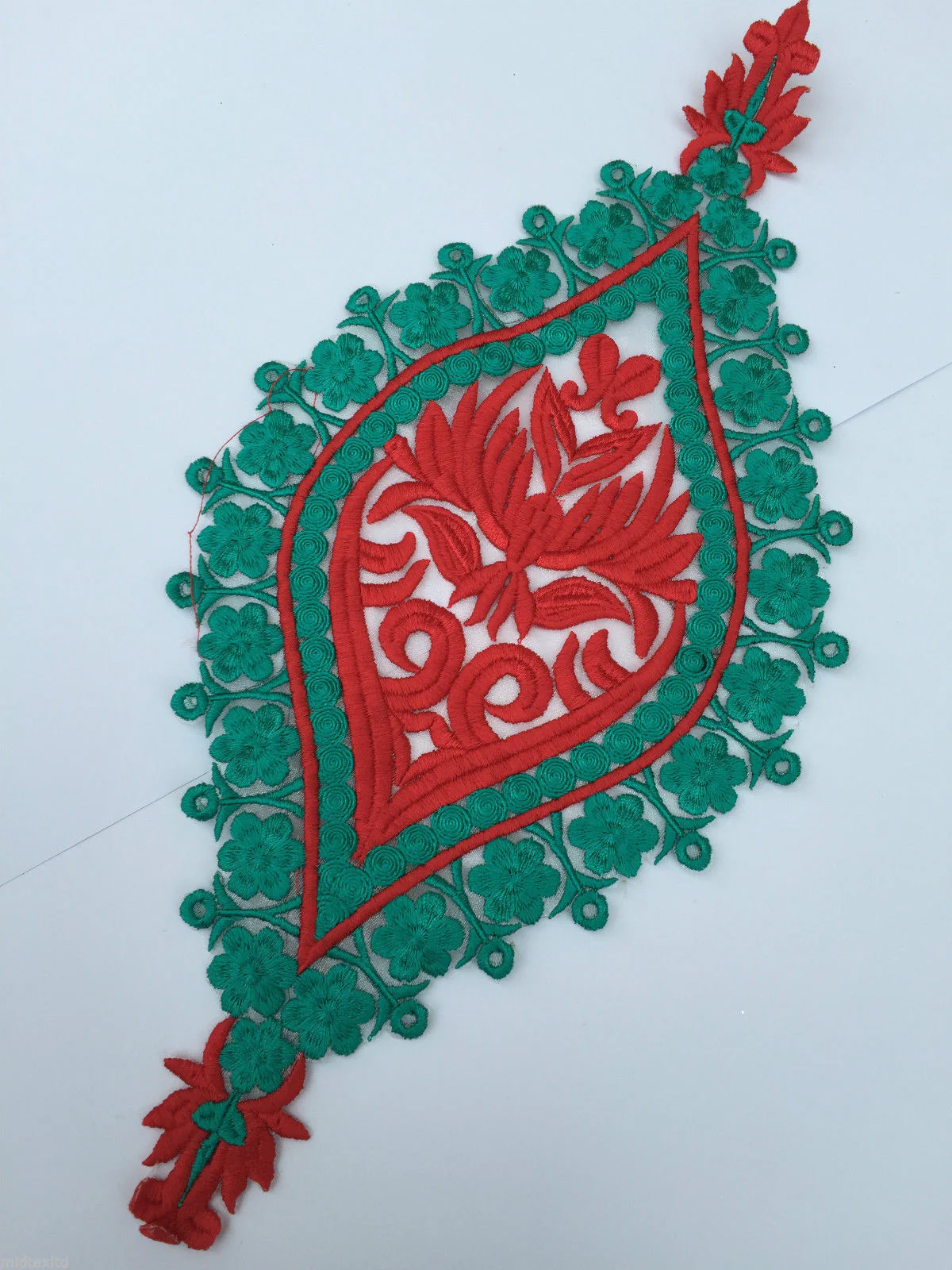 Indian Patch Floral Design Embroidered Quilting Dress Applique 1 Pc M355 - Image 8