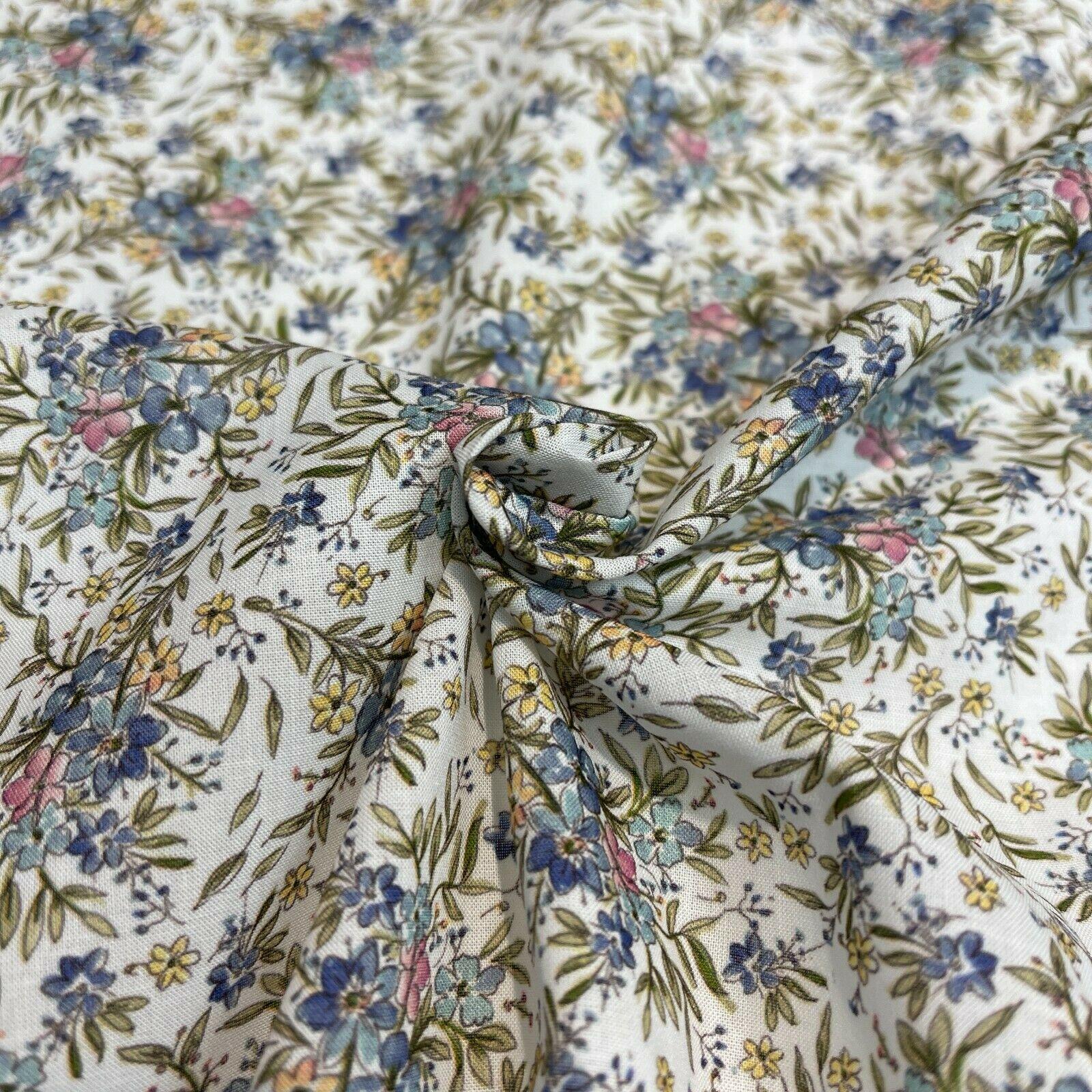 Korean Printed 100% Cotton Lawn Floral Abstract Dress Fabric M1576 Mtex - Image 28