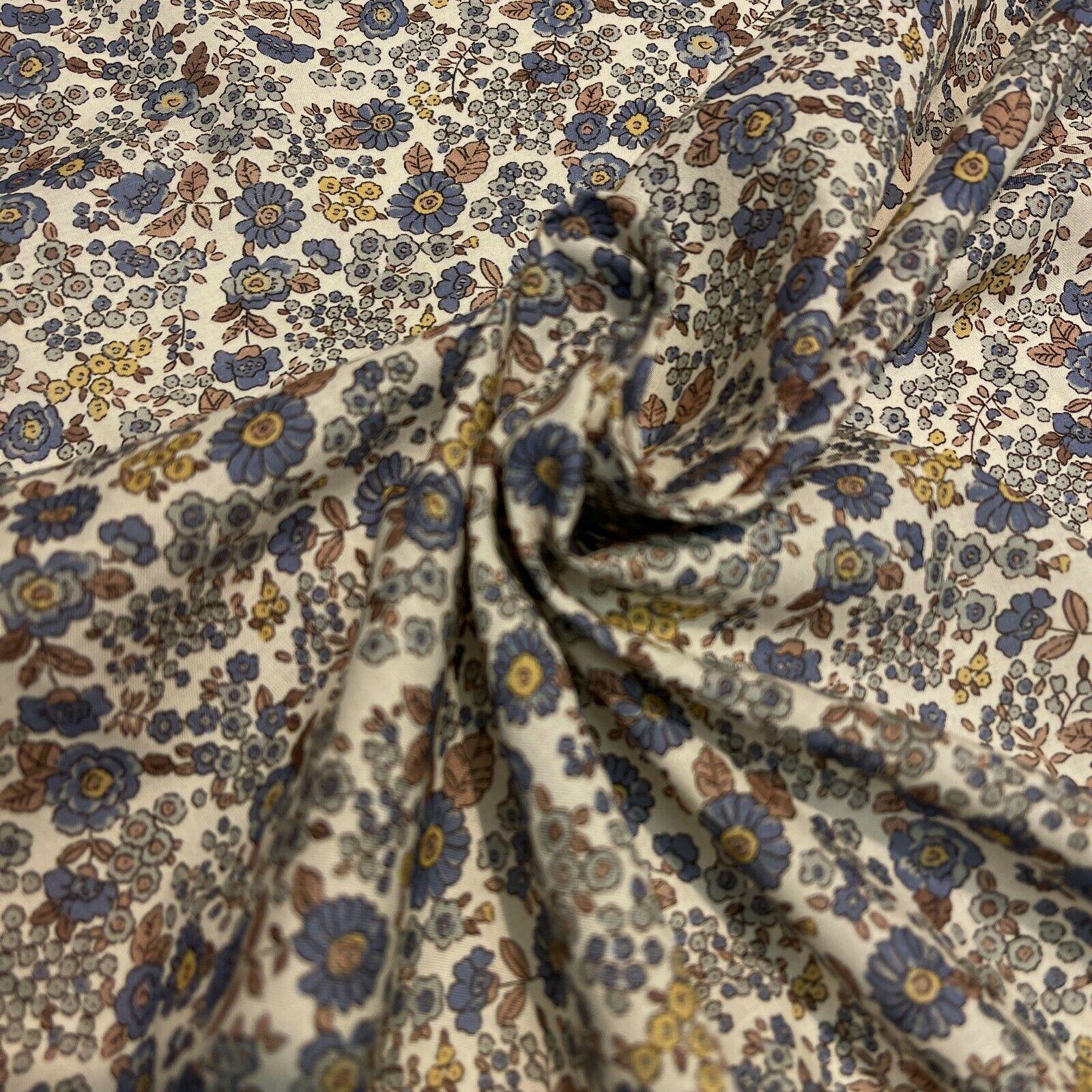 Korean Printed 100% Cotton Lawn Floral Abstract Dress Fabric M1576 Mtex - Image 36