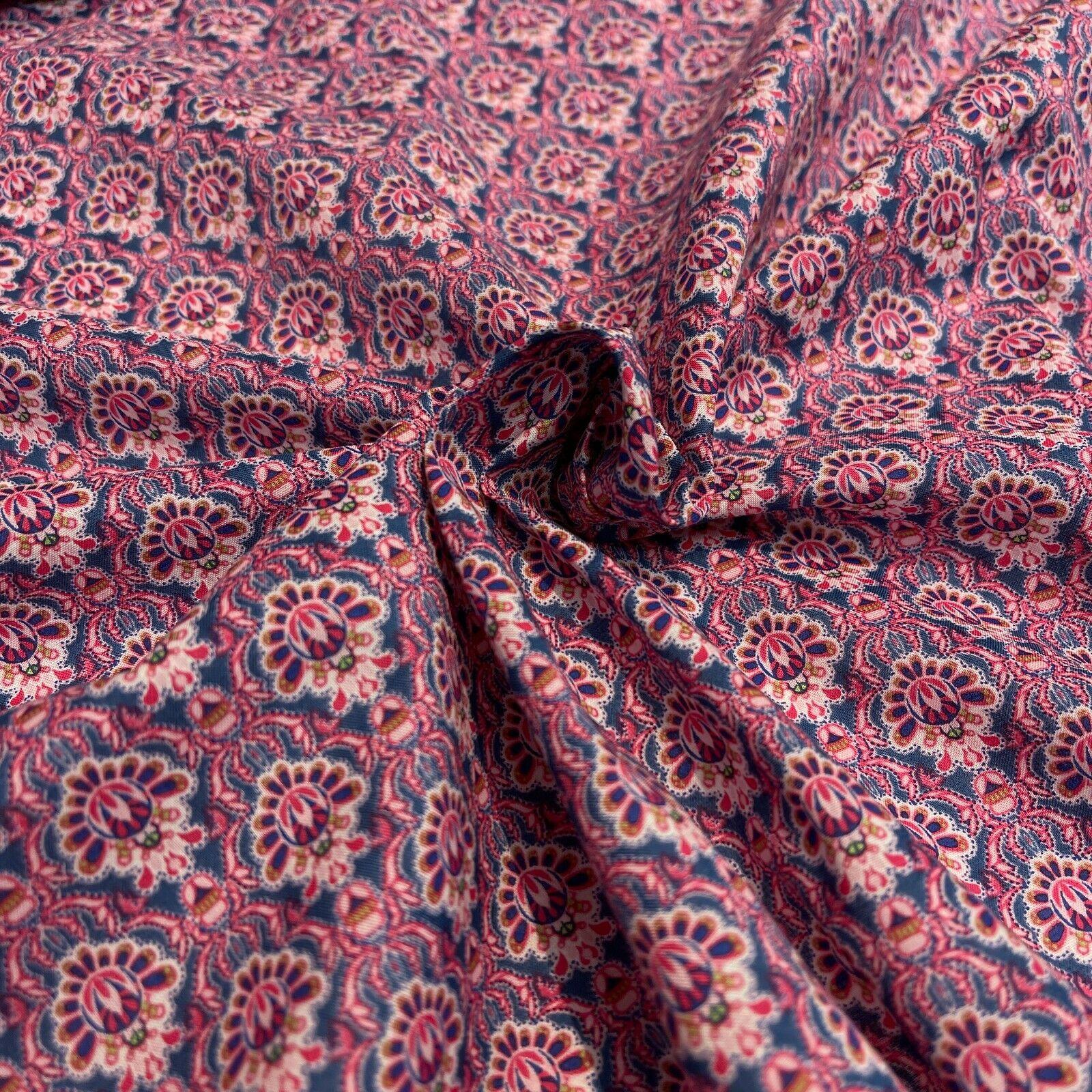 Korean Printed 100% Cotton Lawn Floral Abstract Dress Fabric M1576 Mtex - Image 52