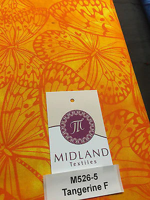 Large Butterfly Melody Print 100% Cotton Fabric 44" M526 - Image 17