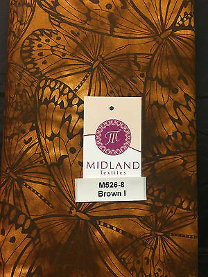 Large Butterfly Melody Print 100% Cotton Fabric 44" M526 - Image 23