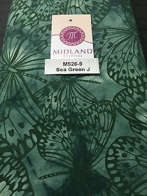 Large Butterfly Melody Print 100% Cotton Fabric 44" M526 - Image 26