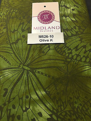 Large Butterfly Melody Print 100% Cotton Fabric 44" M526 - Image 28