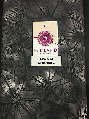 Large Butterfly Melody Print 100% Cotton Fabric 44" M526 - Image 36