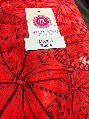 Large Butterfly Melody Print 100% Cotton Fabric 44" M526 - Image 7