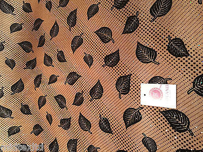 Leaf Print Spandex Velvet Sequinned - 2 way stretch Fabric-58" M16-16 Mtex - Image 13