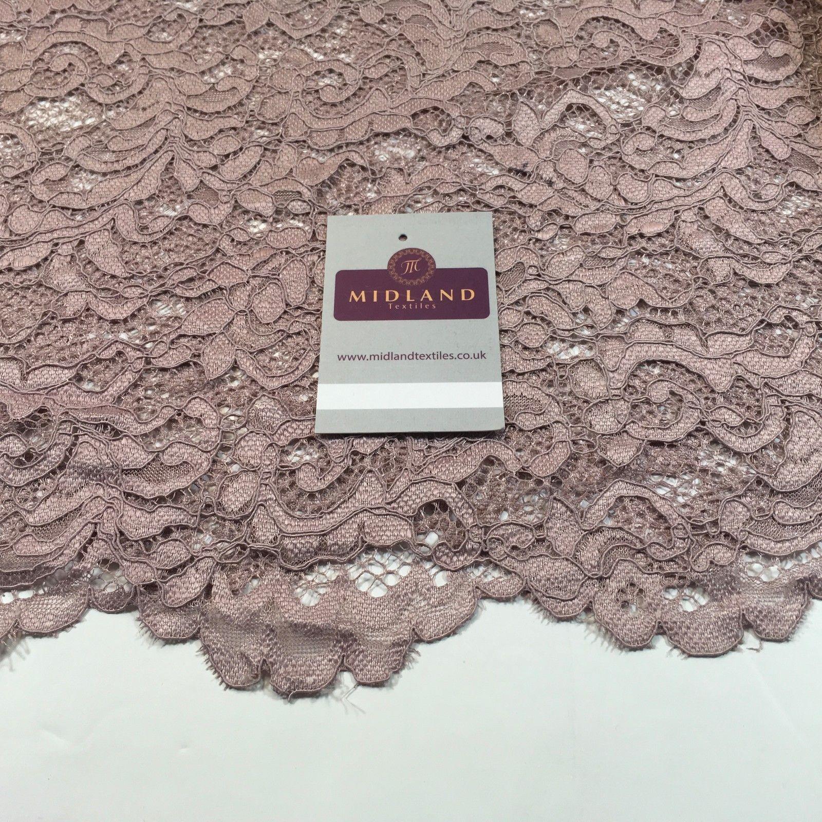 Elegant Soft Corded Raschel Lace - 58" Bridal & Lingerie Fabric M770 - Image 11