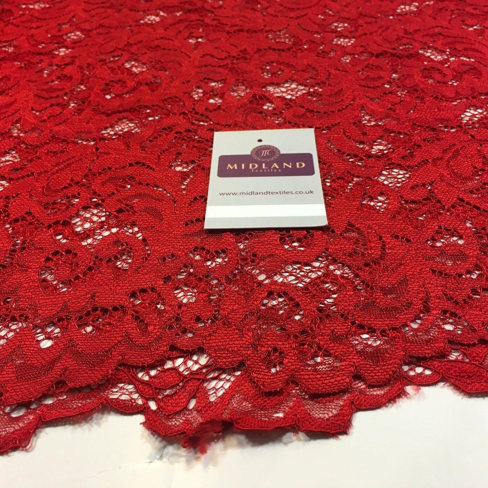 Elegant Soft Corded Raschel Lace - 58" Bridal & Lingerie Fabric M770 - Image 16