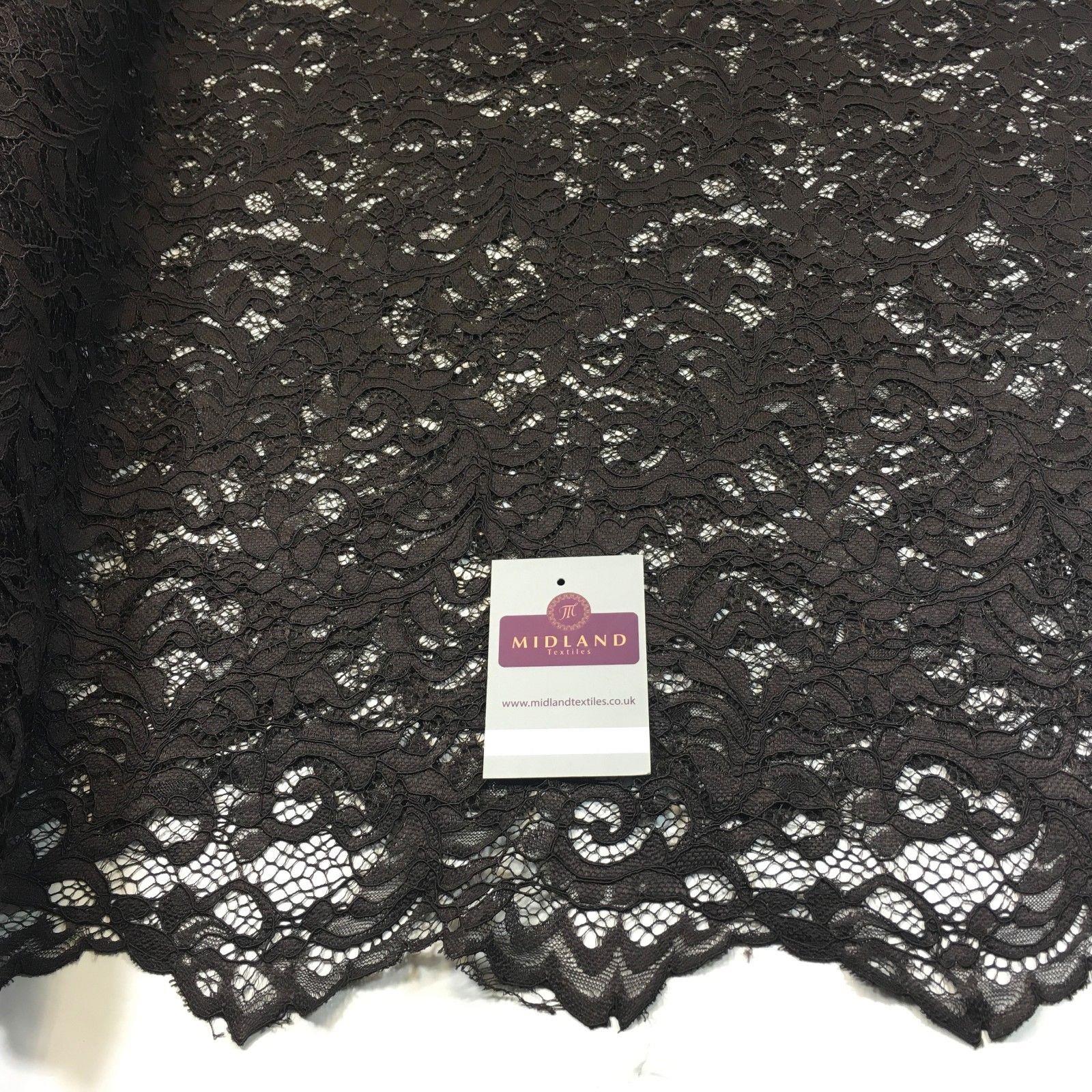 Elegant Soft Corded Raschel Lace - 58" Bridal & Lingerie Fabric M770 - Image 20