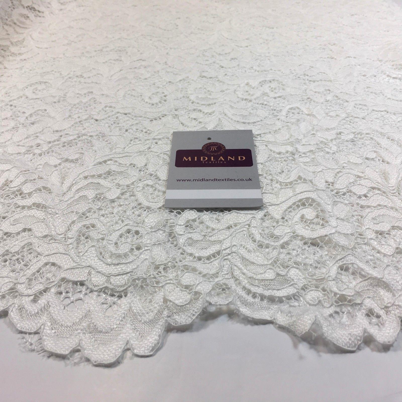 Elegant Soft Corded Raschel Lace - 58" Bridal & Lingerie Fabric M770 - Image 4