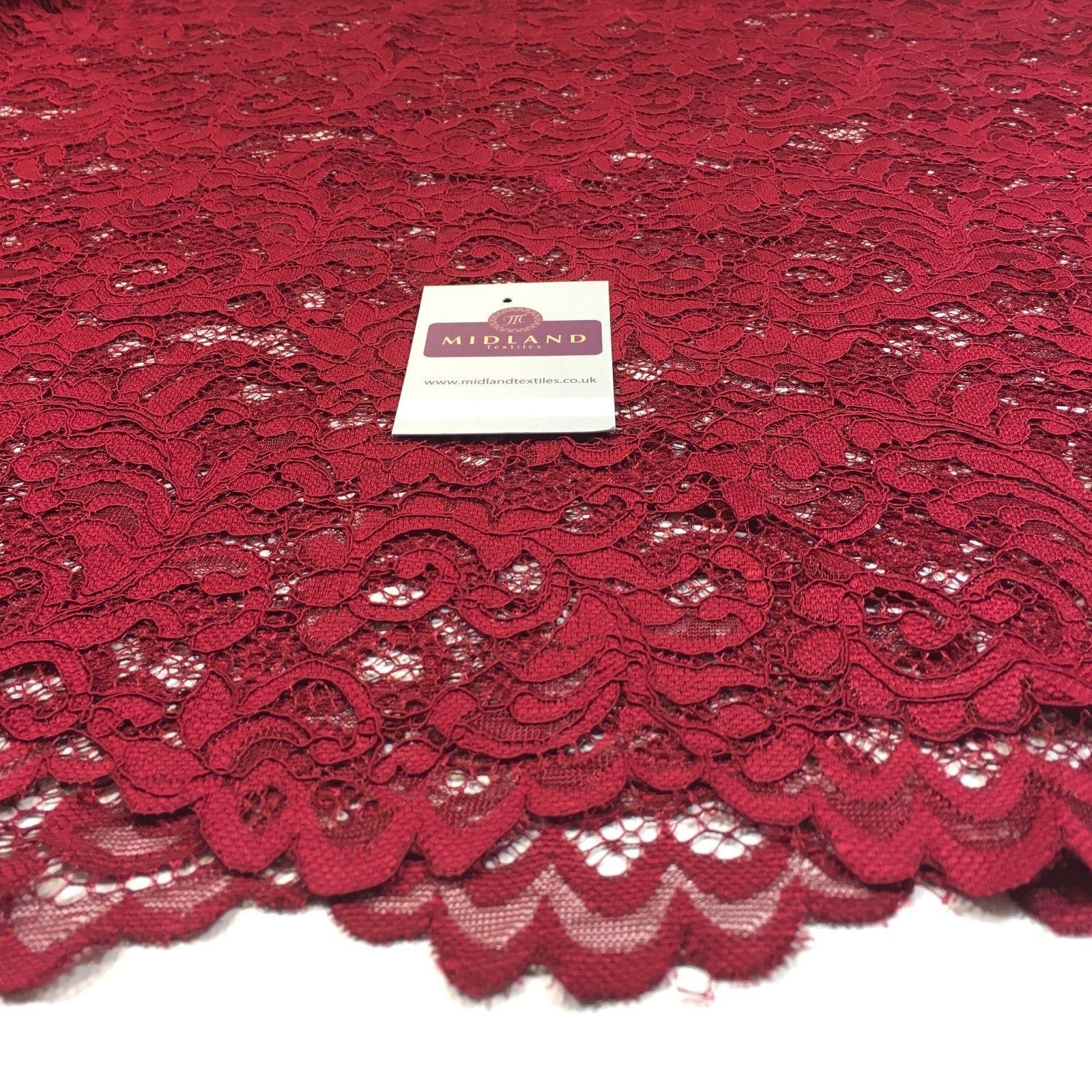 Elegant Soft Corded Raschel Lace - 58" Bridal & Lingerie Fabric M770 - Image 6