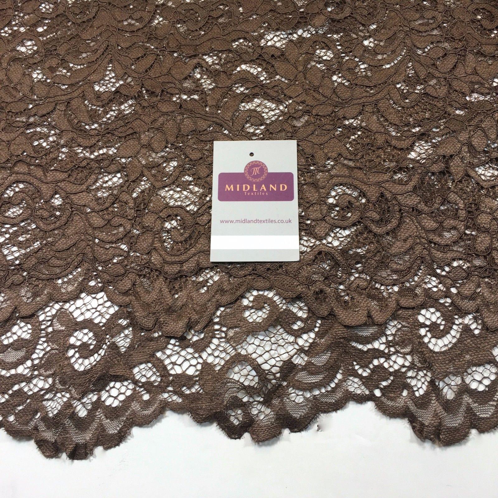 Elegant Soft Corded Raschel Lace - 58" Bridal & Lingerie Fabric M770 - Image 9