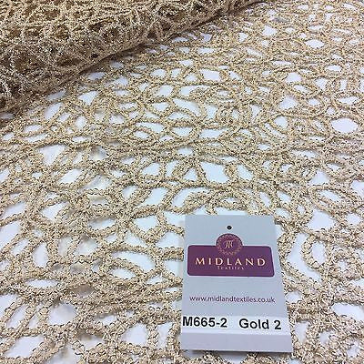 Metallic Wedding Net Mesh lace Dress fabric 50"  Wide M665 Mtex - Image 10
