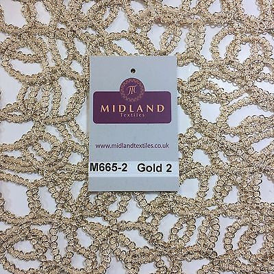 Metallic Wedding Net Mesh lace Dress fabric 50"  Wide M665 Mtex - Image 12