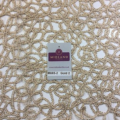 Metallic Wedding Net Mesh lace Dress fabric 50"  Wide M665 Mtex - Image 17