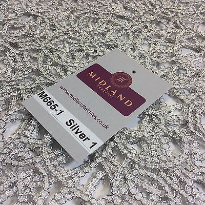 Metallic Wedding Net Mesh lace Dress fabric 50"  Wide M665 Mtex - Image 3