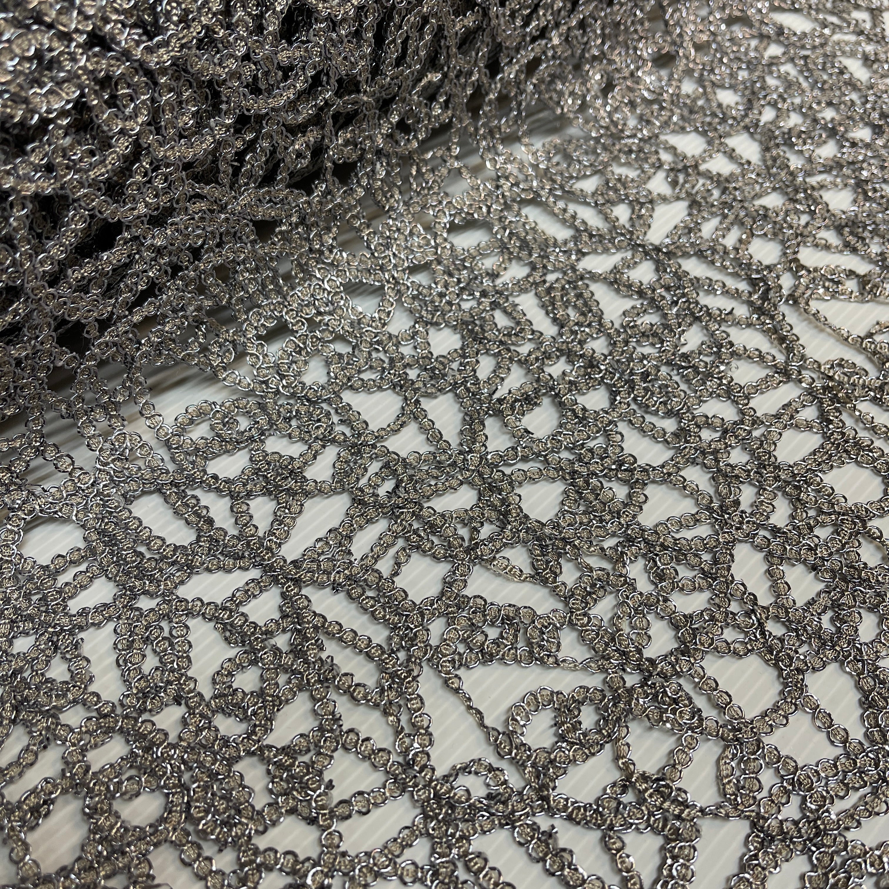 Metallic Wedding Net Mesh lace Dress fabric 50"  Wide M665 Mtex - Image 30