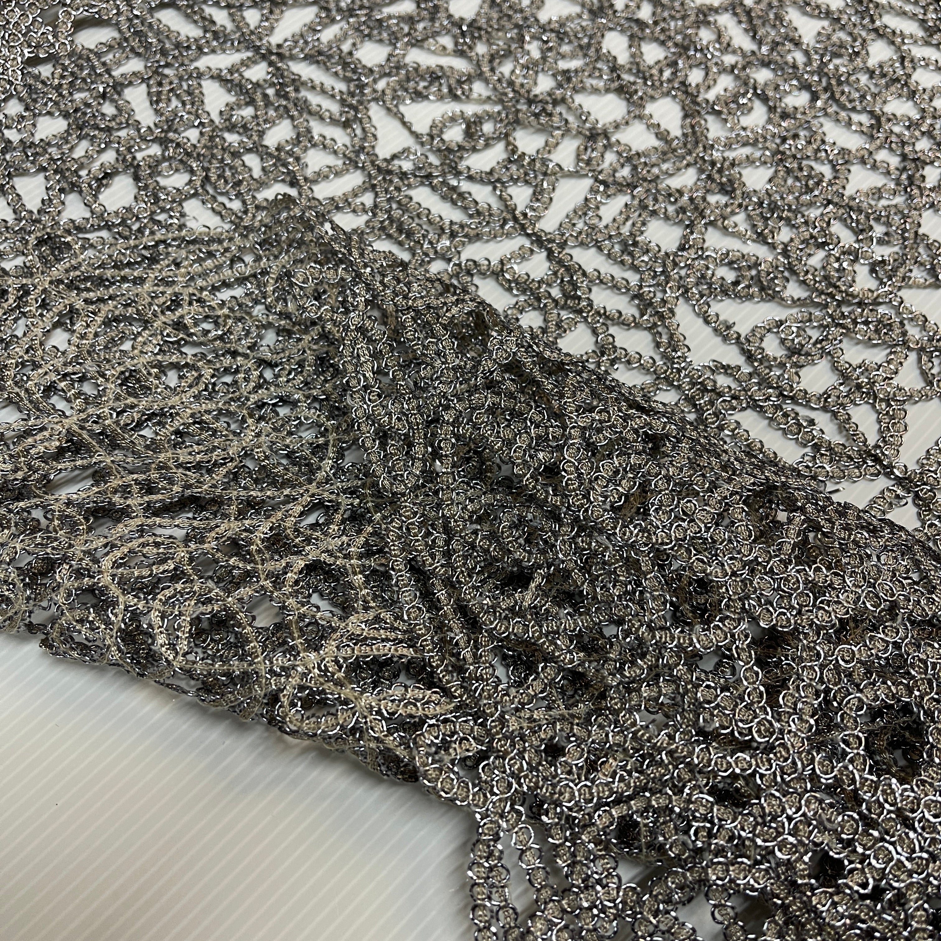 Metallic Wedding Net Mesh lace Dress fabric 50"  Wide M665 Mtex - Image 31