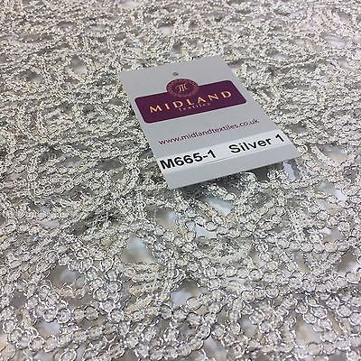 Metallic Wedding Net Mesh lace Dress fabric 50"  Wide M665 Mtex - Image 6