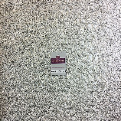 Metallic Wedding Net Mesh lace Dress fabric 50"  Wide M665 Mtex - Image 9