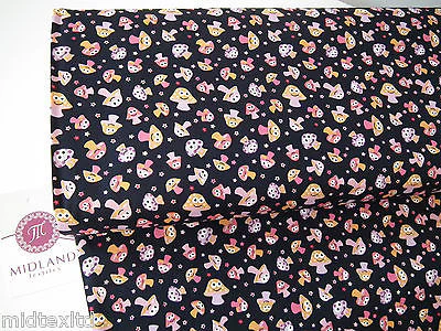Mushroom Print 100% Cotton Poplin Fabric, 45" Wide Craft Cotton M27 - Image 11