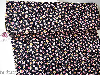 Mushroom Print 100% Cotton Poplin Fabric, 45" Wide Craft Cotton M27 - Image 12