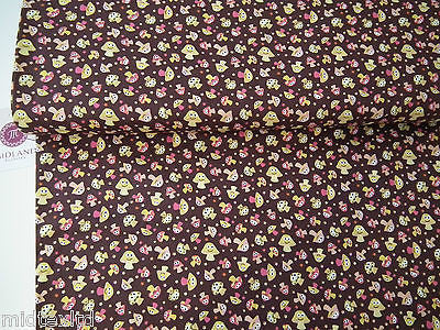 Mushroom Print 100% Cotton Poplin Fabric, 45" Wide Craft Cotton M27 - Image 20