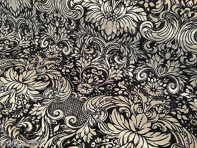 Ornamental Print two way Stretch Glitter Velour Velvet 58" M16-10 and M16-11 Mtex - Image 6