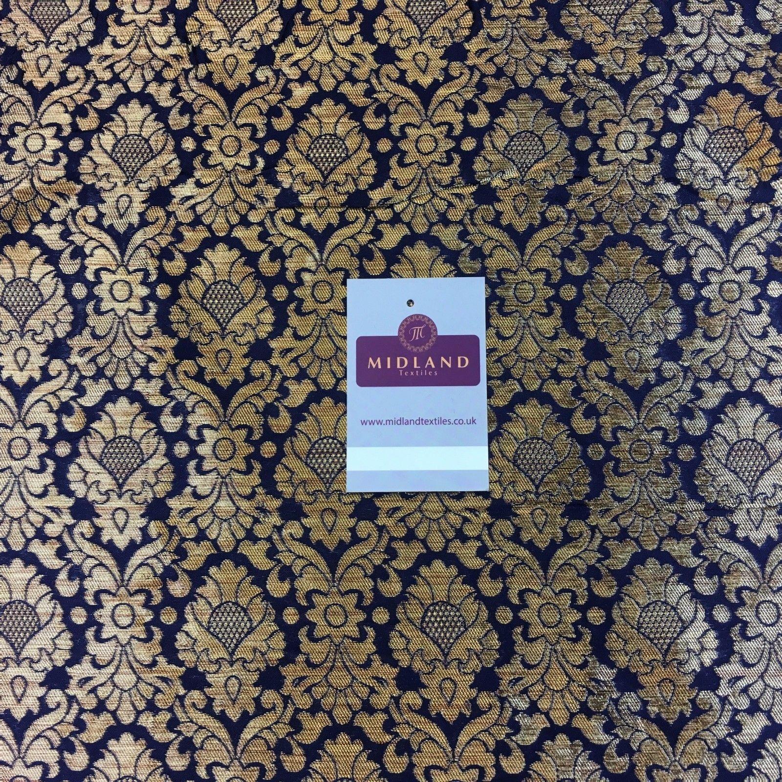 Ornate Ornamental Gold Metallic Bridal Banarsi Brocade 44" Wide M777 Mtex - Image 3