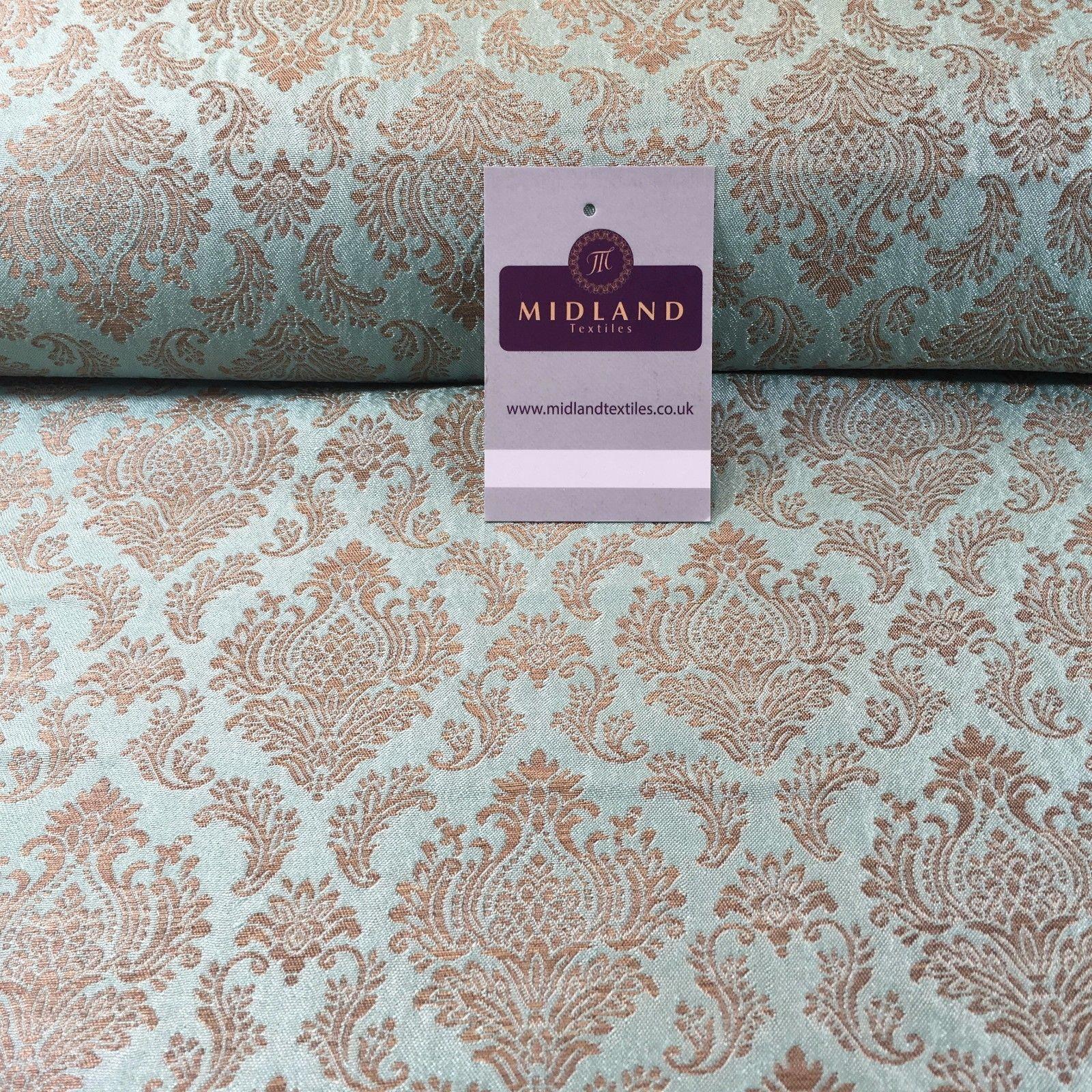 Ornate Ornamental Indian Pure Silk Banarsi waistcoat fabric 44" M790 Mtex - Image 3