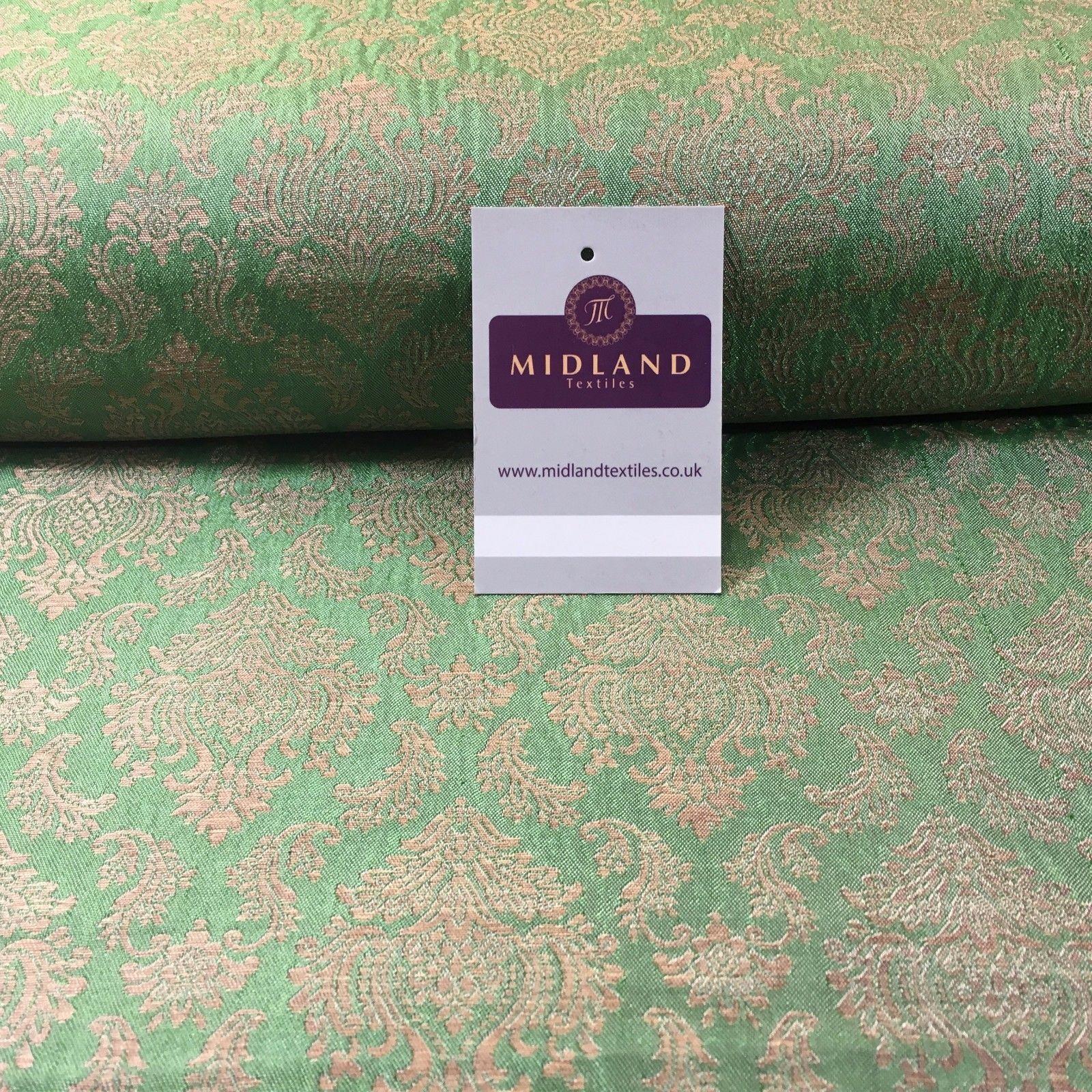 Ornate Ornamental Indian Pure Silk Banarsi waistcoat fabric 44" M790 Mtex - Image 4