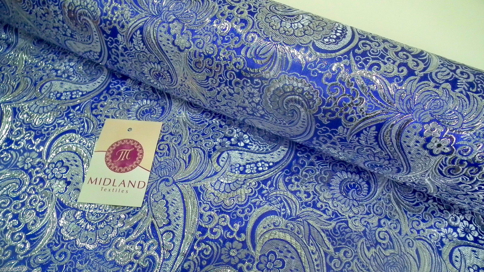 New Paisley Metallic Brocade Fabric 58" wide for Jackets & waistcoats M350 Mtex - Image 13