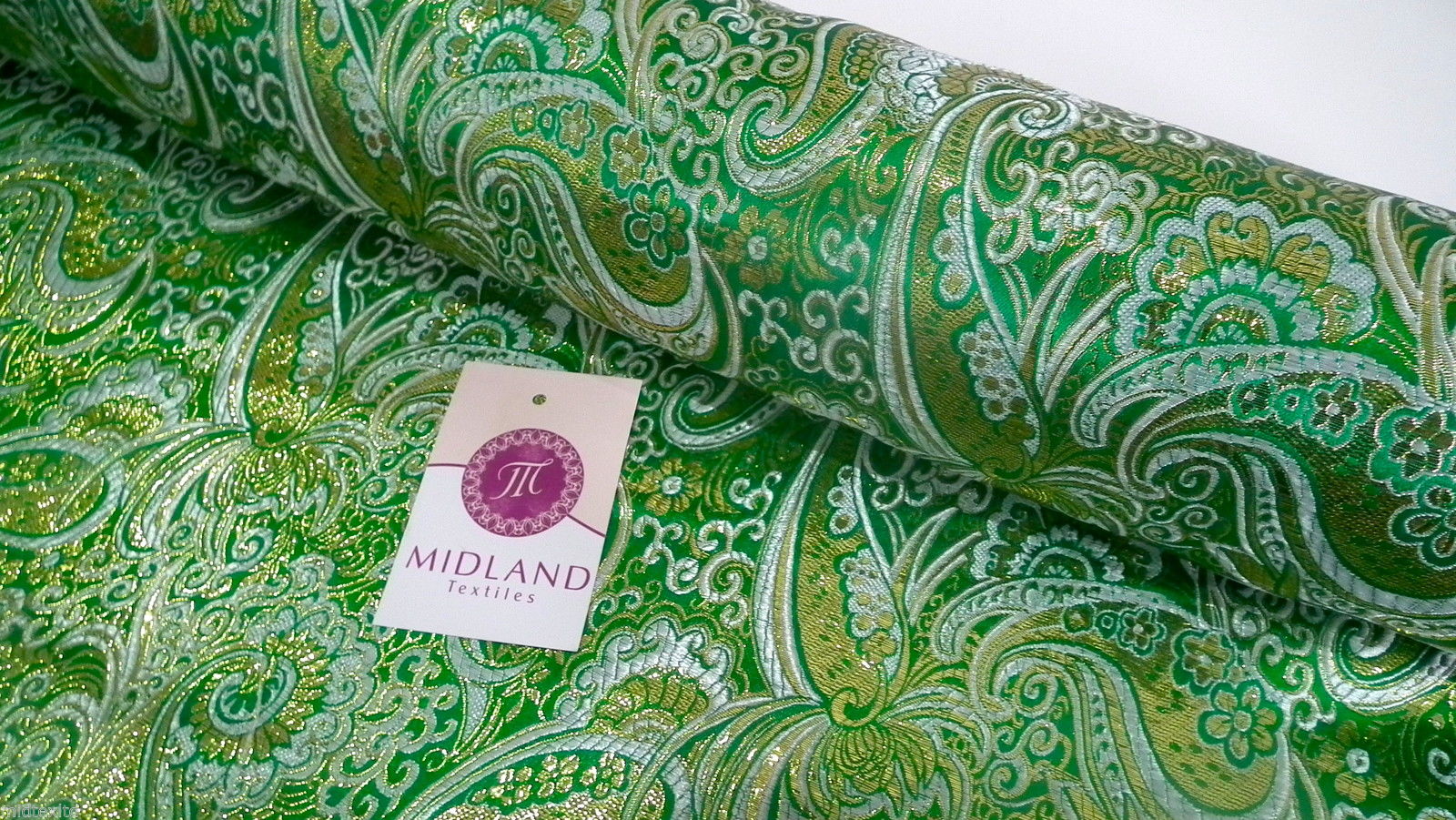 New Paisley Metallic Brocade Fabric 58" wide for Jackets & waistcoats M350 Mtex - Image 17