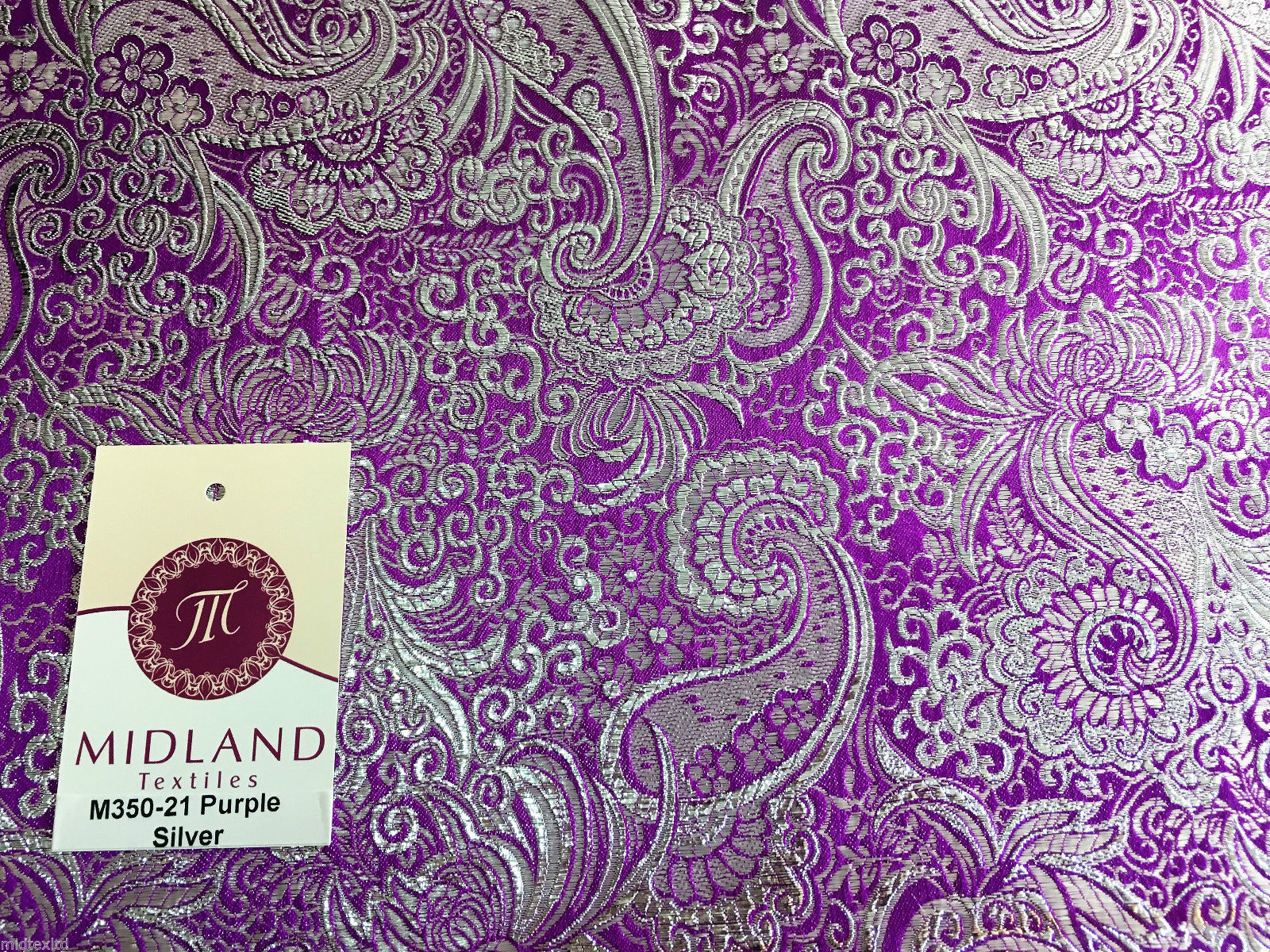 New Paisley Metallic Brocade Fabric 58" wide for Jackets & waistcoats M350 Mtex - Image 20