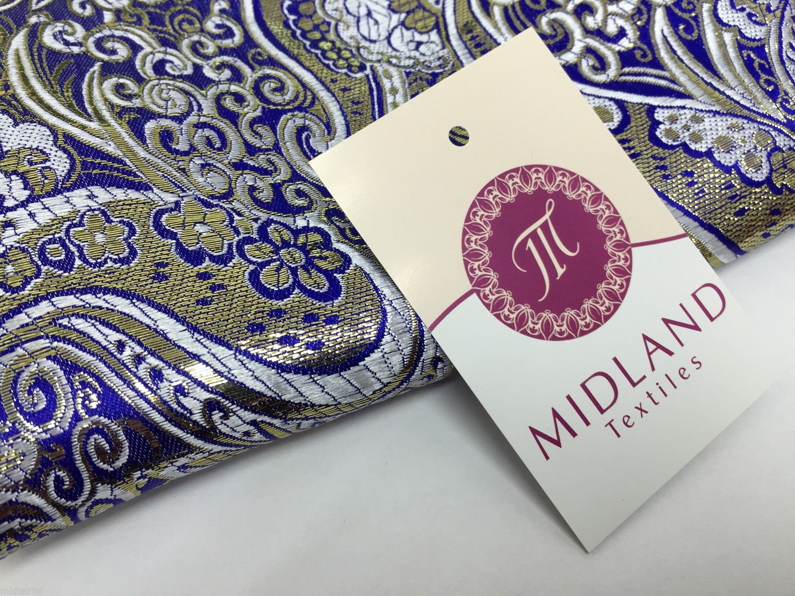 New Paisley Metallic Brocade Fabric 58" wide for Jackets & waistcoats M350 Mtex - Image 30