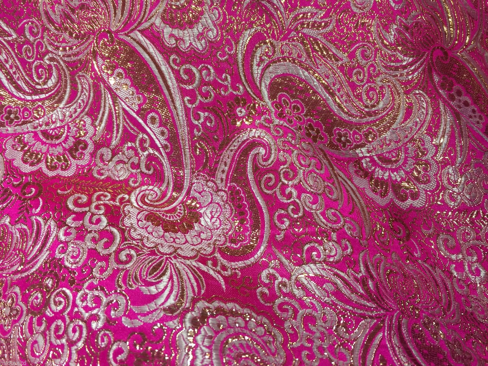 New Paisley Metallic Brocade Fabric 58" wide for Jackets & waistcoats M350 Mtex - Image 36