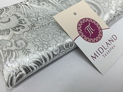 New Paisley Metallic Brocade Fabric 58" wide for Jackets & waistcoats M350 Mtex - Image 39