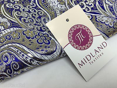 New Paisley Metallic Brocade Fabric 58" wide for Jackets & waistcoats M350 Mtex - Image 41